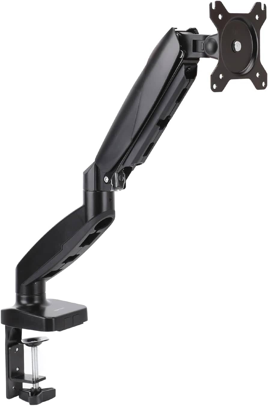 Amazon Basics Gas Spring Single Computer Monitor Arm 27 inch