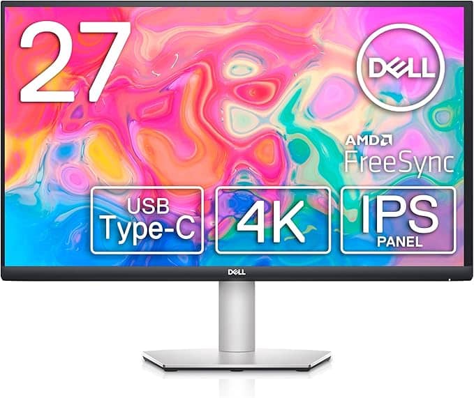 Dell S2722QC 27" 4K USB-C Monitor - Platinum Silver