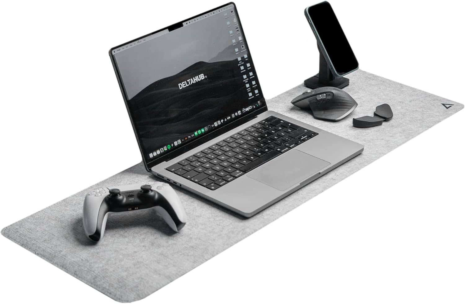 DELTAHUB - Minimalistic Felt Desk Protective Pad - Medium (12x35inch)