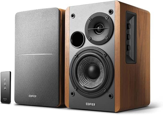 Edifier R1280T Powered Bookshelf Speakers - Wood