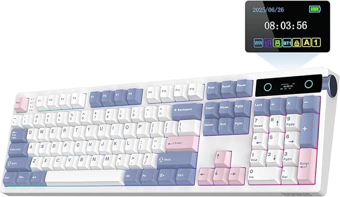 EPOMAKER TH108 PRO Gaming Keyboard - White