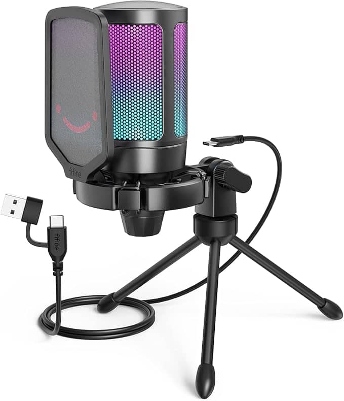 FIFINE Gaming USB Microphone A6V