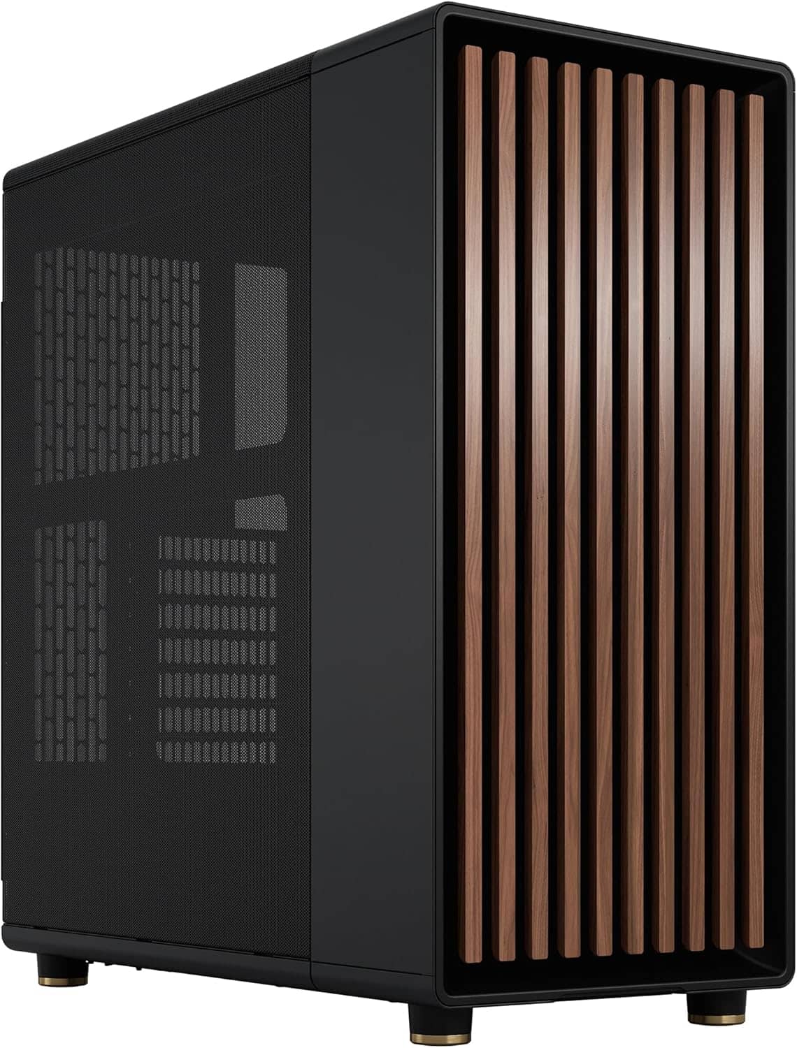 Fractal Design North Walnut Mesh Side ATX Charcoal Black