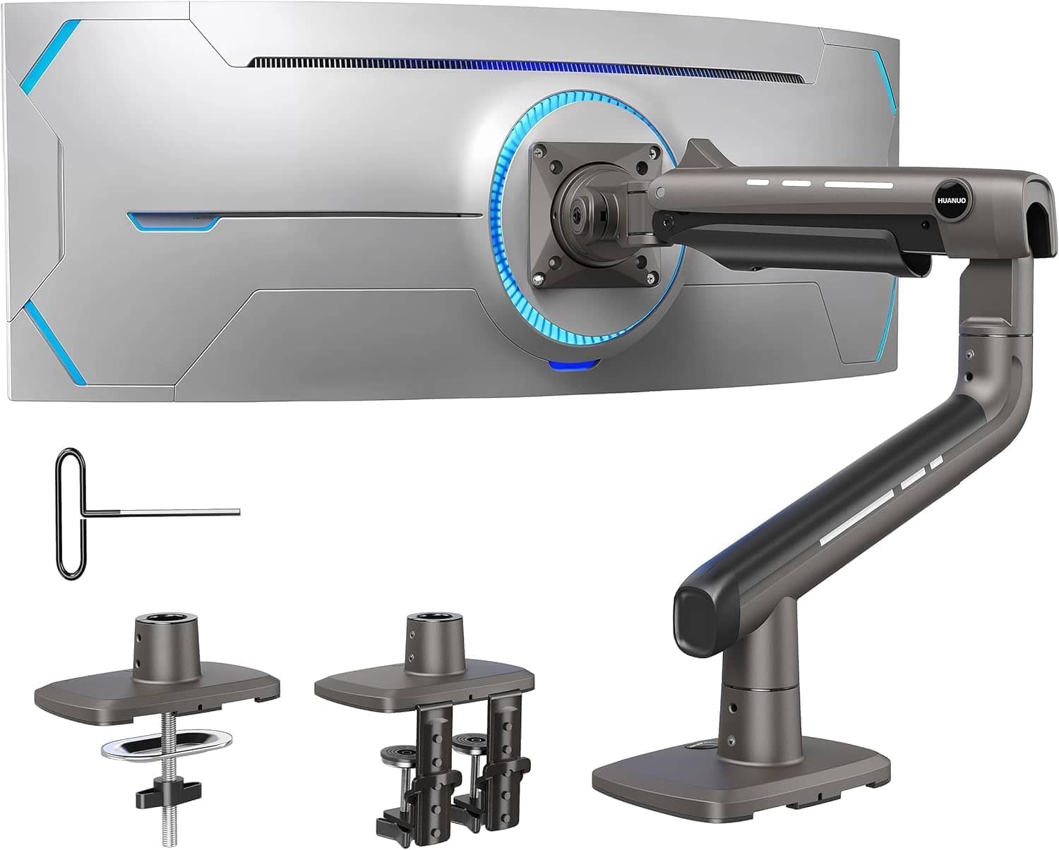 HUANUO TitanLift Heavy Duty Monitor Arm up to 49 inch 44lbs