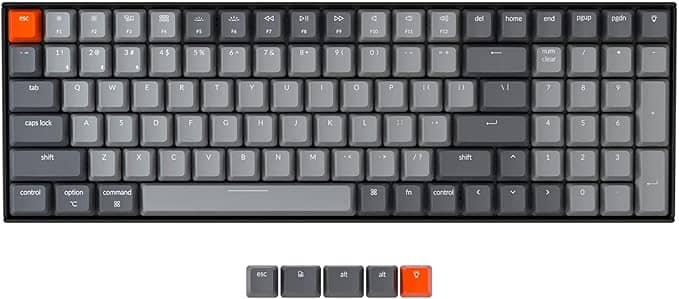 Keychron K4 96% Layout Bluetooth Wireless Mechanical Keyboard - Gateron Red Switch