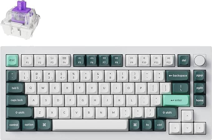 Keychron Q1 HE QMK Wireless Mechanical Keyboard - Shell White
