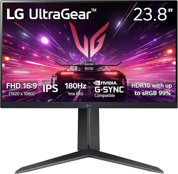 LG 24GS65F Gaming Monitor - Black