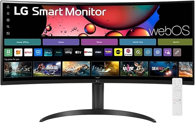 LG 34SR65QC Smart Monitor - Black