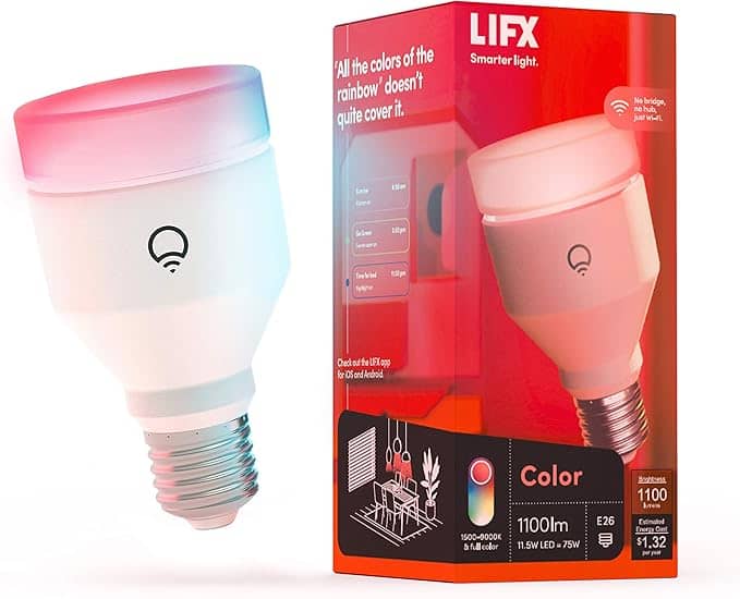 LIFX Color A19 Smart LED Light Bulb