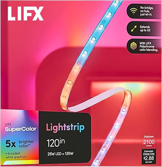 LIFX Supercolor Smart LED Strip Lights - Multicolor