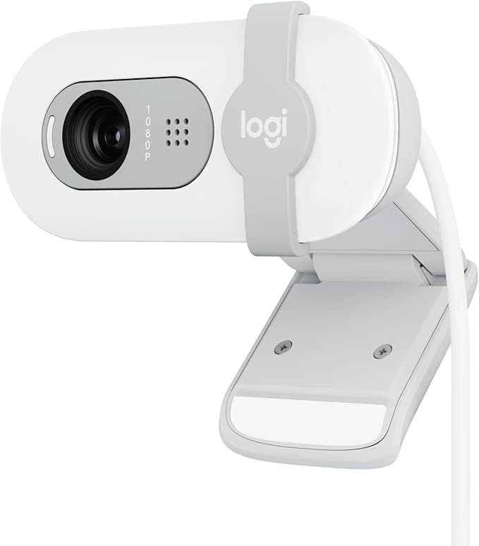 Logitech Brio 100 Full HD Webcam - Off White