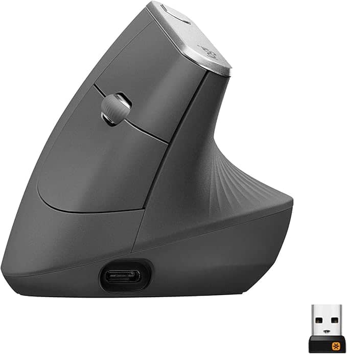 Logitech MX Vertical Ergonomic Mouse - Graphite