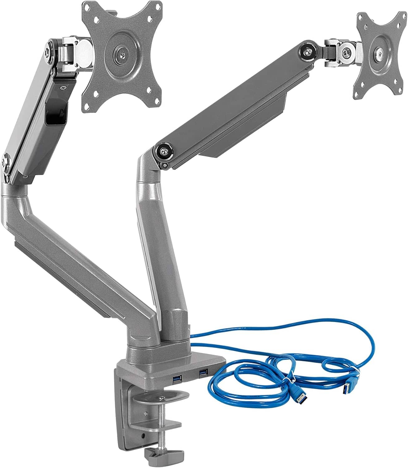 Mount-It! Dual Monitor Desk Mount with USB 3.0 32 inch