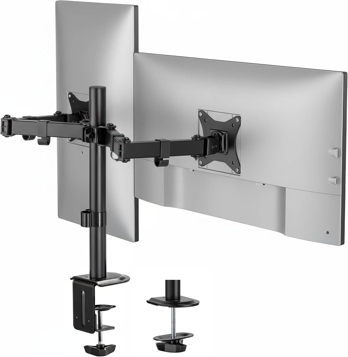 Mount-It! Dual Monitor Stand Full Motion up to 32 inch 19.8lbs