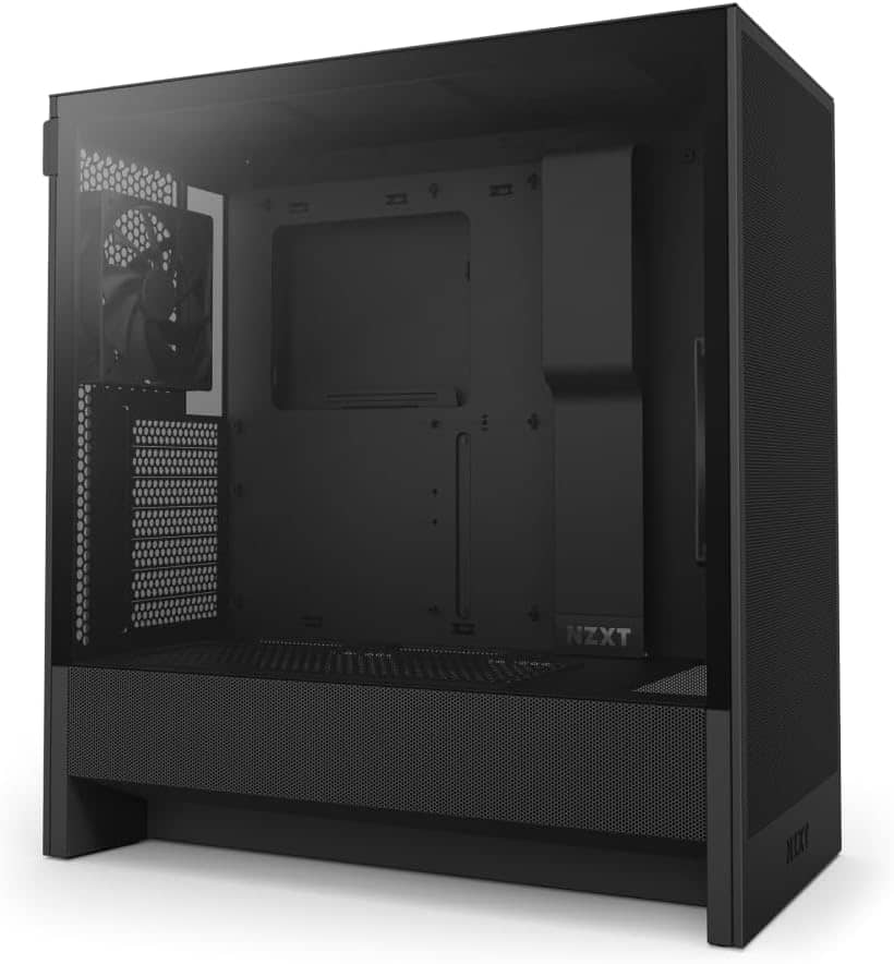 NZXT H5 Flow 2024 Compact ATX Mid-Tower PC Gaming Case Black
