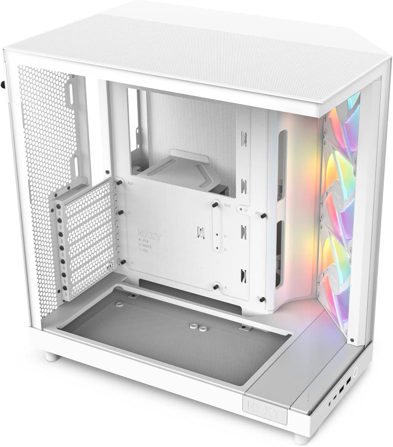 NZXT H6 Flow RGB Mid-Tower Airflow Case White