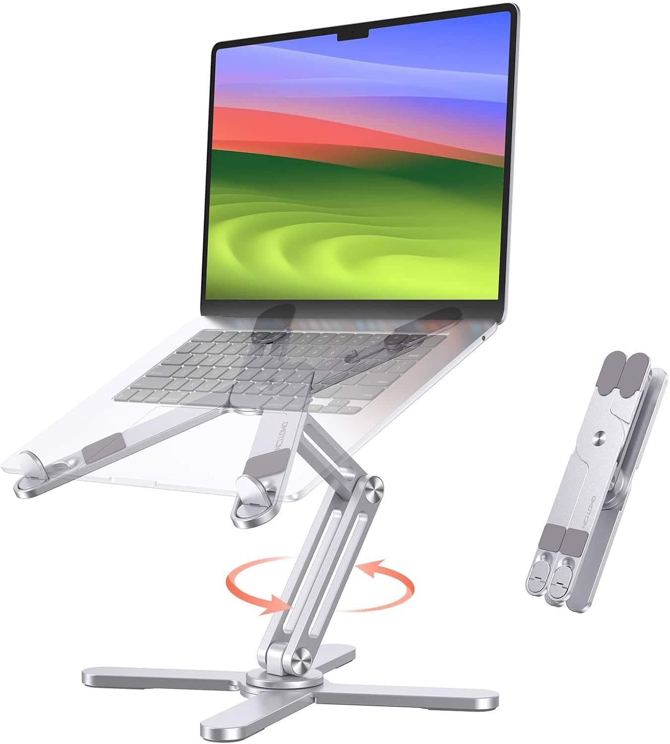 OMOTON LA10 360 Rotating Laptop Stand Adjustable