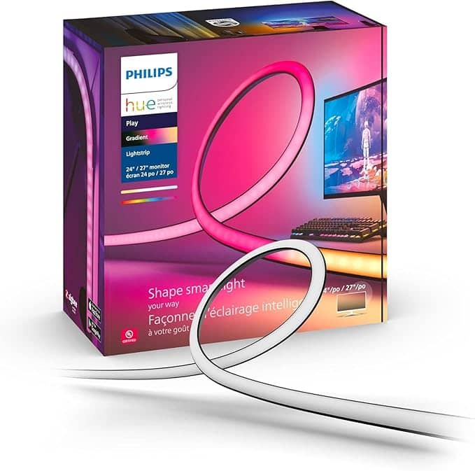 Philips Hue White and Color Ambiance Gradient LED Lightstrip - Black