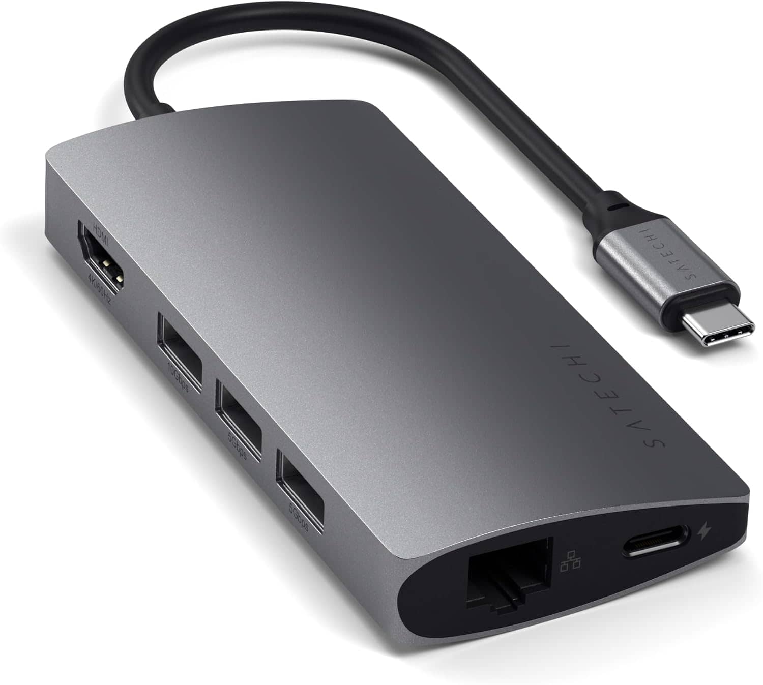 Satechi 8-in-1 USB-C Hub Multiport Adapter V2 - Space Gray