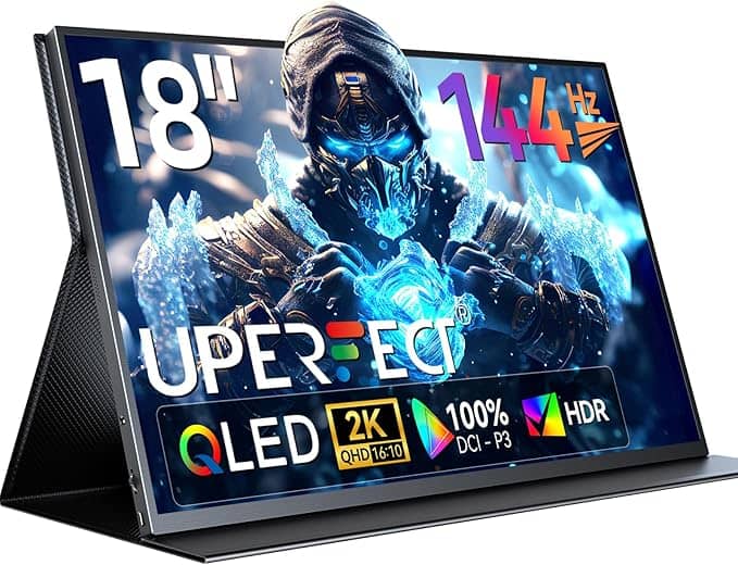 UPERFECT 18" QLED Portable Monitor - 18" 144Hz