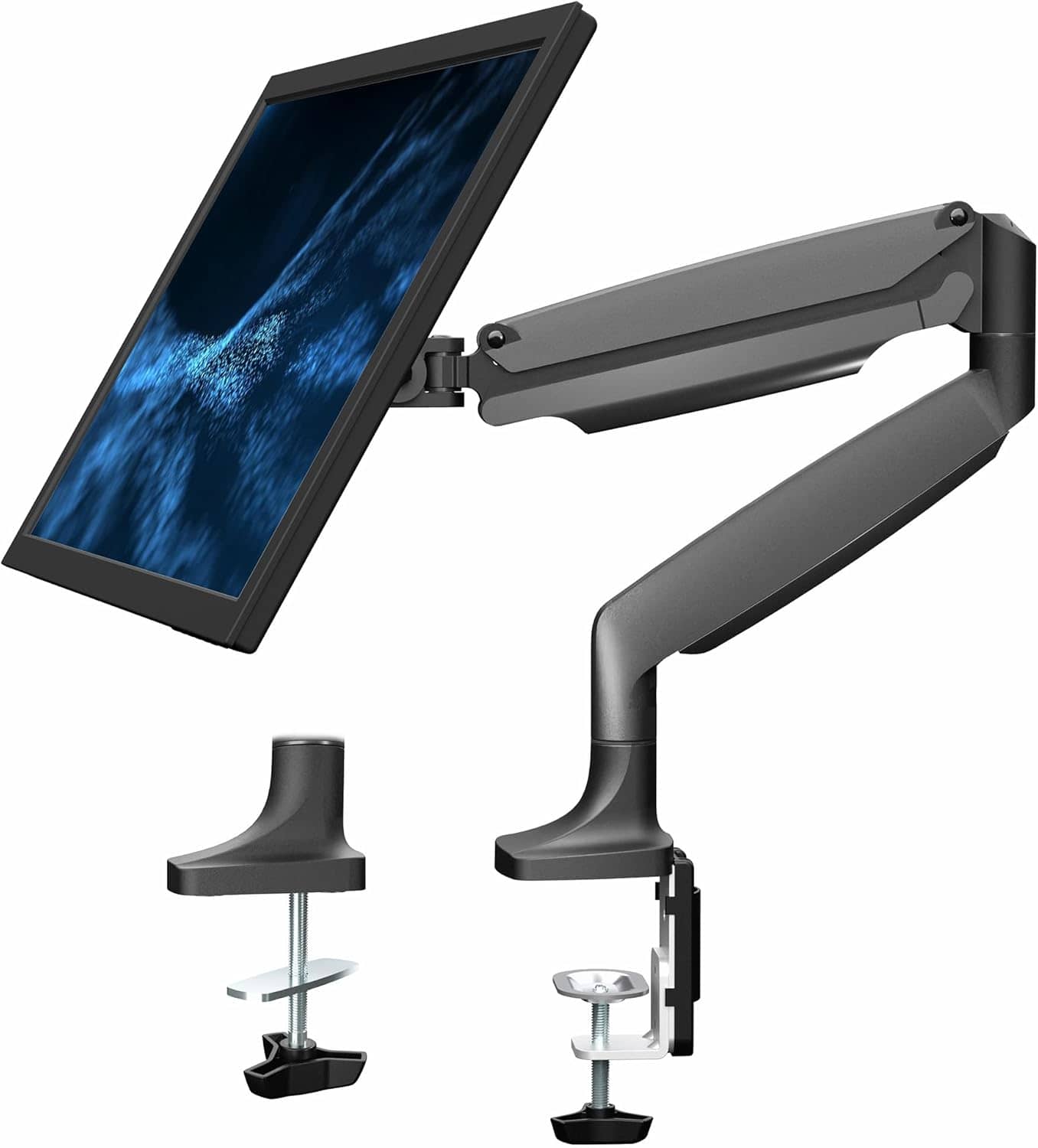 VIVO Premium Aluminum Single Monitor Gas Spring Arm 32 inch