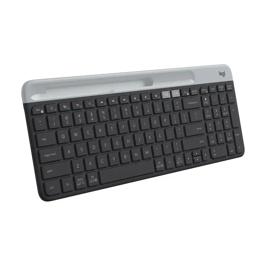 Logitech K585 Full-size Wireless Scissor Keyboard with Built-in Cradle - Graphite