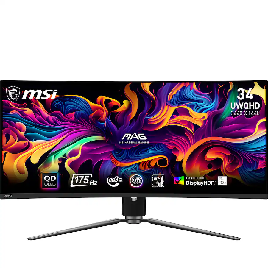 MSI MAG 341CQP 34" Curved OLED Monitor