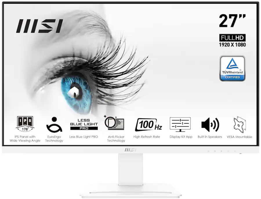 MSI Pro MP273AW 27" Monitor - Matte White
