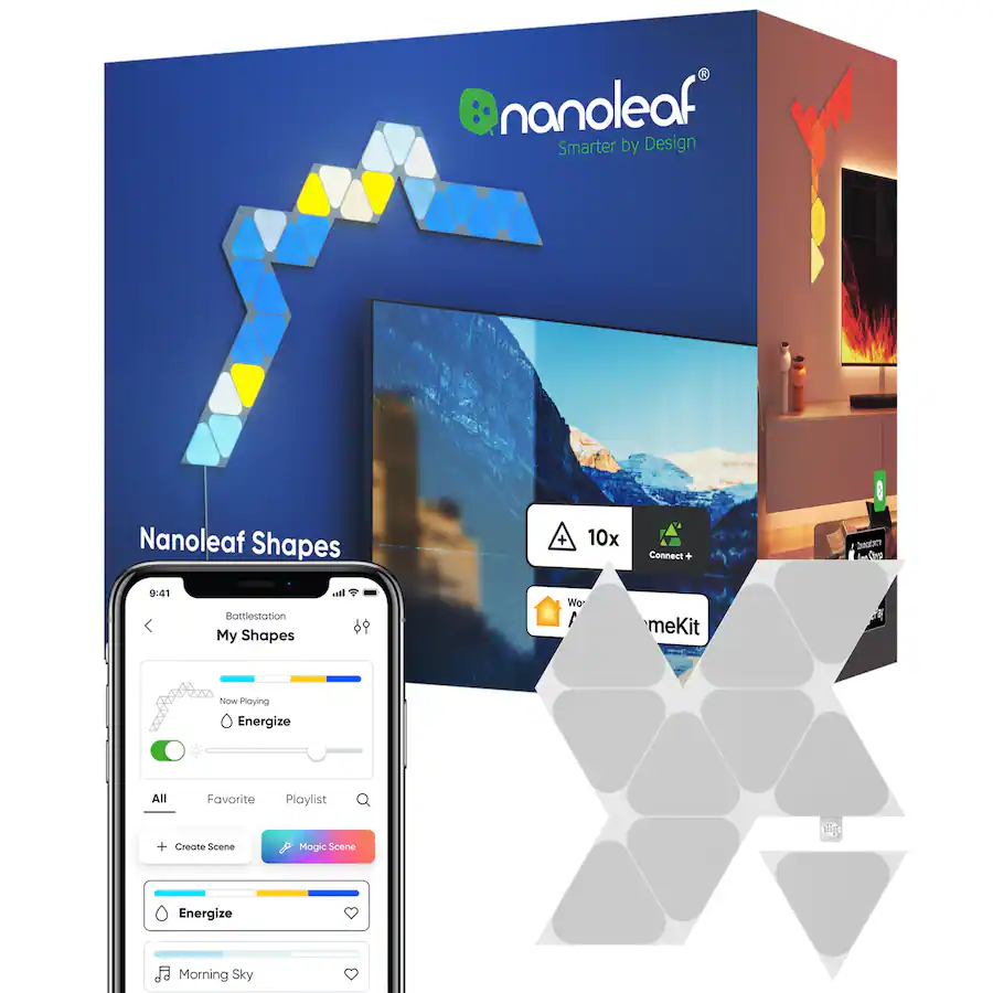 Nanoleaf Shapes Mini Triangles Expansion Pack (10 Panels)