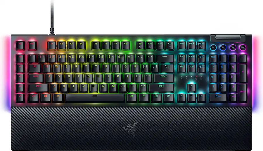 Razer BlackWidow V4 Full Size Wired Mechanical Gaming Keyboard with RGB Backlighting